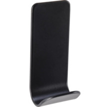 Enkele zwarte wandhaak