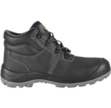 Zwarte veiligheidsschoen met veters