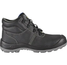 Zwarte veiligheidsschoen met veters