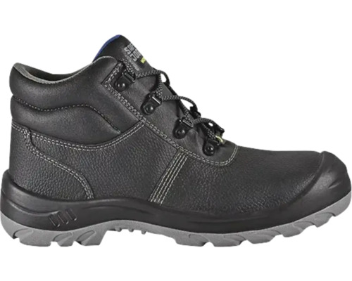 Zwarte veiligheidsschoen met veters