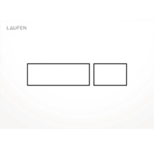 Laufen Logo met twee bedieningspanelen voor het toilet