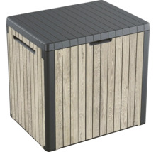 Kunststof opbergbox met houtlook