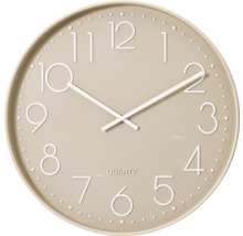 Ronde quartz wandklok met wijzerplaat