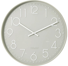 Ronde quartz wandklok met uur- en minutenwijzer