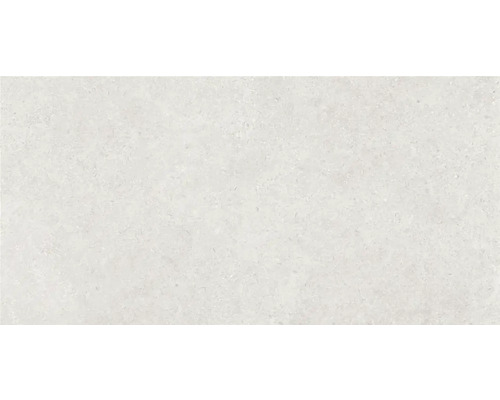 Witte vloertegel met lichte marmering