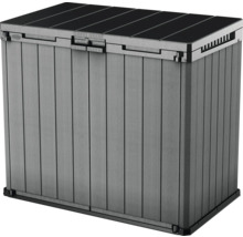 Grijze Keter opbergbox met houtlook