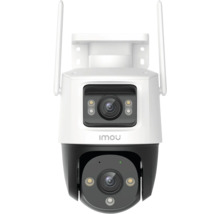 Beveiligingscamera met twee lenzen en antennes