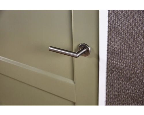 Deur met een metalen deurklink