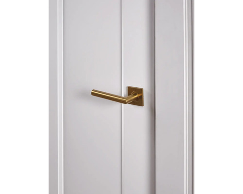 Deur met goudkleurige deurklink