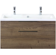 Wastafelonderkast met twee laden en wastafel