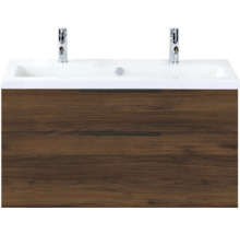 Wastafelonderkast met twee laden en wastafel