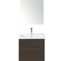 Wastafel met spiegel en onderkast voor de badkamer