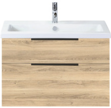 Wastafelonderkast met wastafel en twee laden