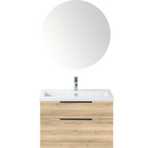 Wastafelmeubel met onderkast en spiegel