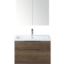 Wastafel met onderkast en spiegelkast voor de badkamer