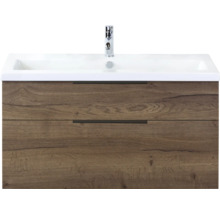 Wastafelonderkast met twee laden en wastafel