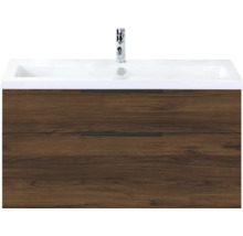 Wastafelonderkast met twee laden en opzetwastafel