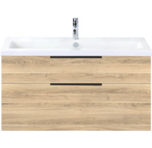 Wastafelonderkast met twee laden en wastafel