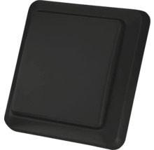 Zwart schakelinzetstuk voor lichtschakelaar