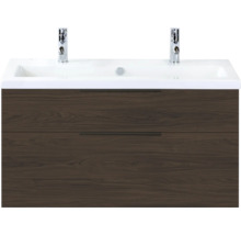 Wastafelonderkast met twee laden en wastafel