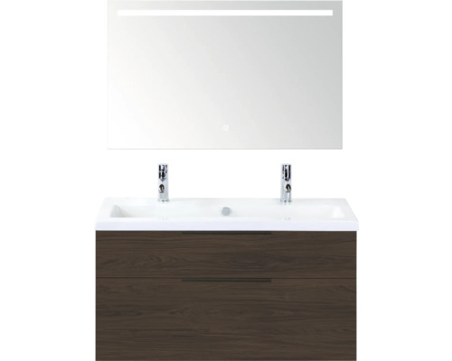 Wastafelcombinatie met spiegel en onderkast