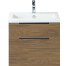 Wastafelonderkast met twee laden, wastafel en kraan