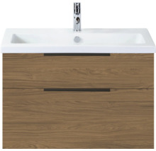 Wastafelmeubel met twee laden en kraan