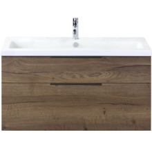 Wastafelonderkast met twee laden en wastafel