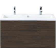 Wastafelonderkast met twee laden en opzetwastafel