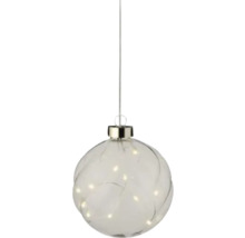 Decoratieve kerstbal met verlichting en hanger