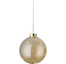 Decoratieve kerstbal met LED verlichting om op te hangen
