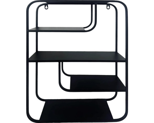 Wandrek met drie planken en metalen frame