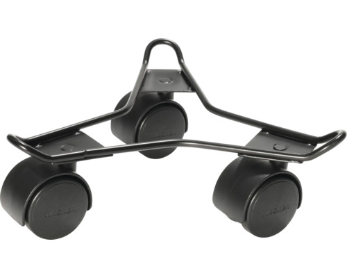 WAGNER Plantentrolley staal zwart 23 x 30 cm Rolwagen voor plantenbakken