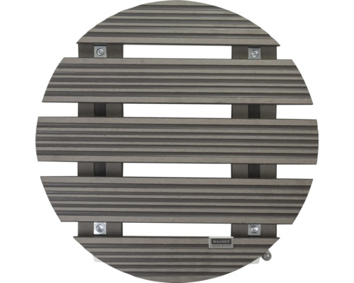 Ronde terrastegel van hout