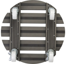 Rolonderzetter van kunststof voor plantenbakken