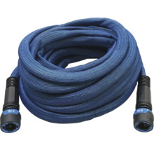 Blauwe tuinslang met aansluitingen