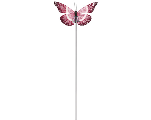 Decoratieve vlinderfiguur met stok voor de tuin