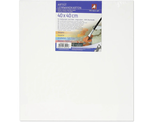Artist schildersdoek, 40 x 40 cm, voorgegrond, 100% katoen