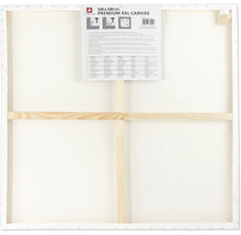 Leeg schildersdoek in het formaat 100 x 100 cm met houten frame