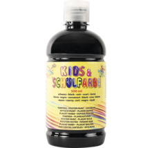 Zwarte schoolverf in een fles van 500 milliliter voor kinderen en school