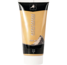 Acrylverf goud in een tube van 200 ml