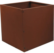 Vierkante plantenbak van metaal