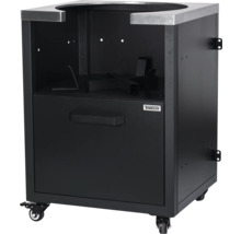 Barbecuetafel met lade en wielen voor keramische barbecues