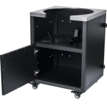 Grilltafel met deur en wielen