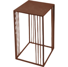 Vierkante bijzettafel van metaal