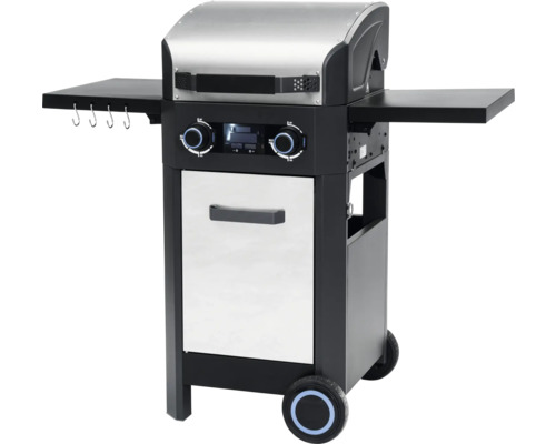 Gasbarbecue met zijplanken en onderkast op wielen