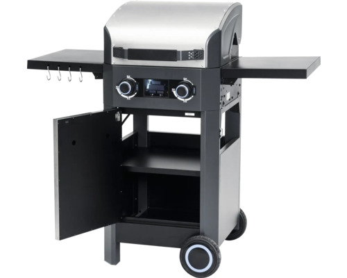 Gasbarbecue met opbergvakken, kast en wielen