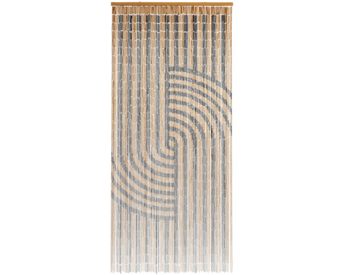 Bamboe gordijn met patroon