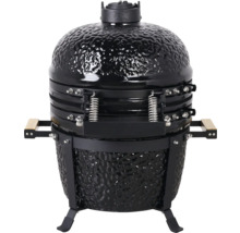 Zwarte keramische barbecue met standaard