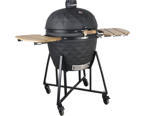 TENNEKER Kamado Comet TC-5 zwart Keramische barbecue met zijtafels en onderstel